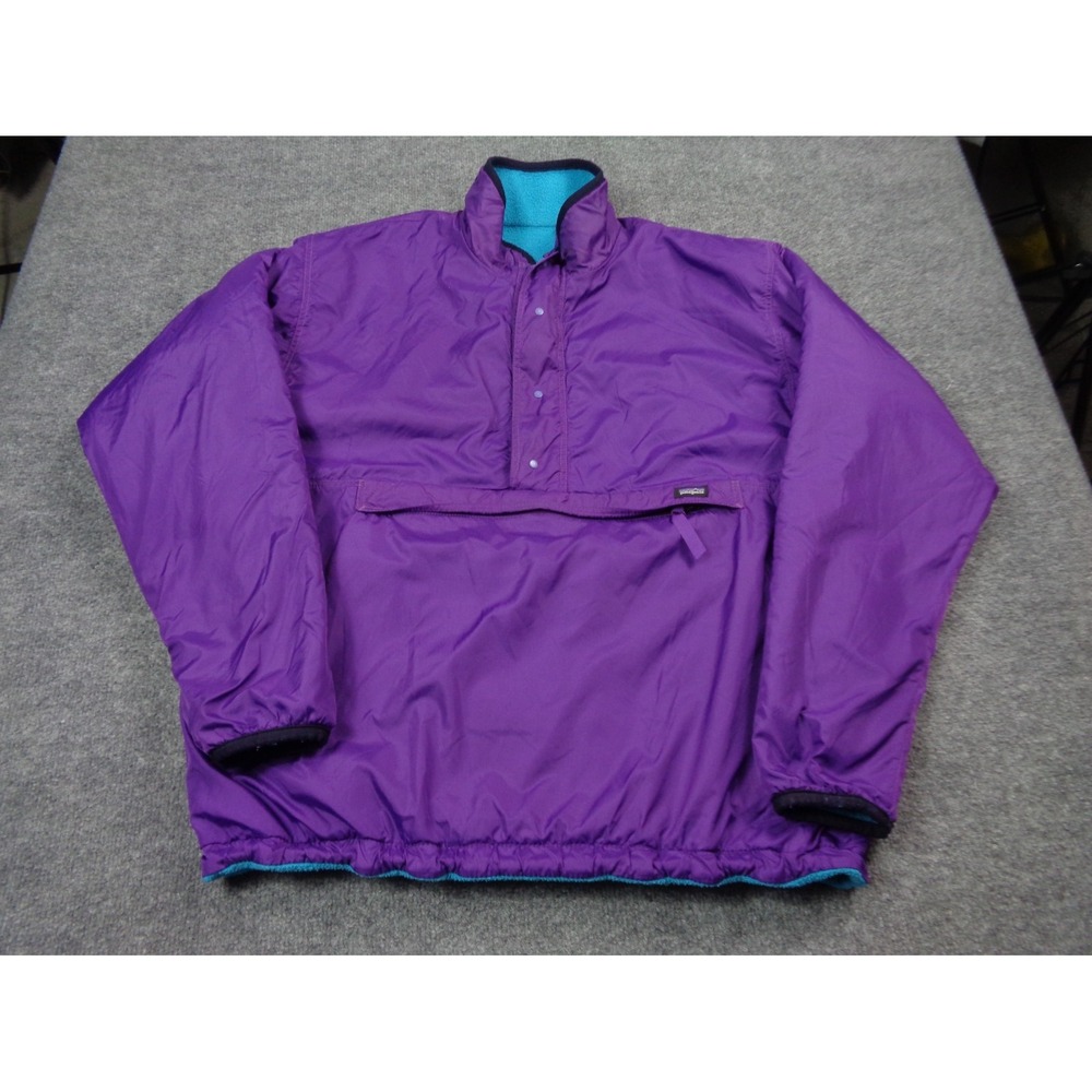 Vintage Patagonia Glissade Reversible Jacket Men Large Purple Blue Made in USA